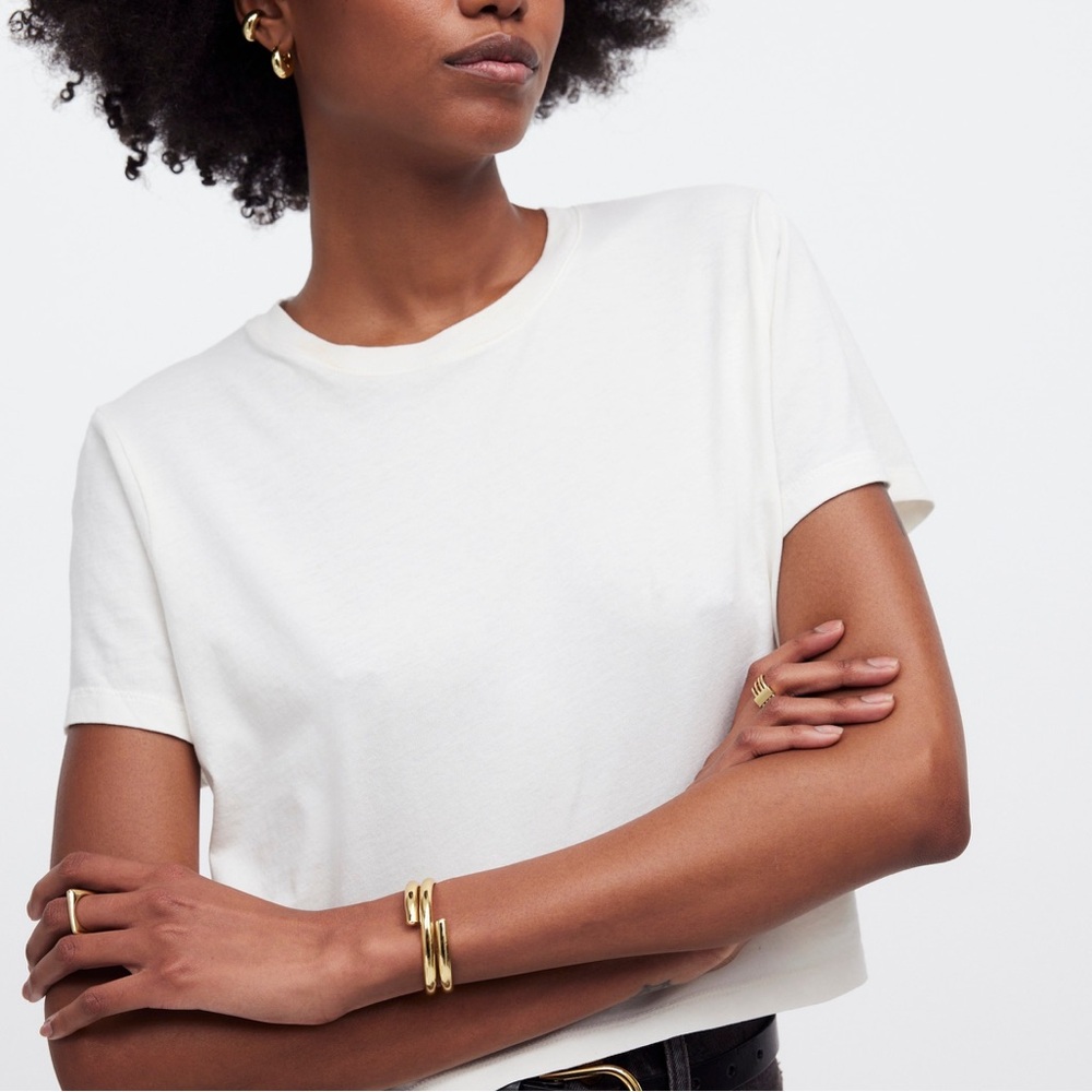 Madewell Softfade Cotton Boxy-Crop Tee
